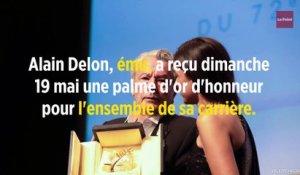 Festival de Cannes : en larmes, Alain Delon reçoit sa palme d'or d'honneur