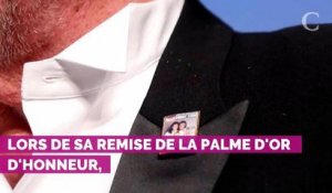 PHOTOS. Cannes 2019 : quand Alain Delon snobe ses deux fils avec un pin's collector lors de la remise de sa Palme d'honneur