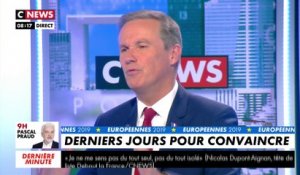 Nicolas Dupont-Aignan : « Celui qui veut défendre l'indépendance de la France, c'est moi » 