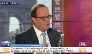Pour François Hollande, Emmanuel Macron a voulu jouer "sur le vote utile" pour les européennes