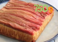 Recette du gâteau renversé à la rhubarbe - 750g