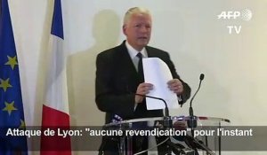 Lyon: "aucune revendication" pour l'instant (procureur)