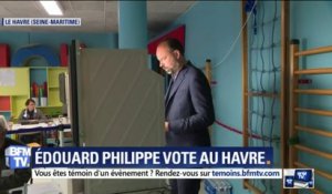 Européennes: Edouard Philippe a voté au Havre