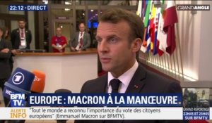 Emmanuel Macron à Bruxelles: "Tout le monde a reconnu l'importance du vote des citoyens européens"