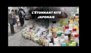 Attaque au Japon: pourquoi offre-t-on des bouteilles en plastique en hommage aux victimes?