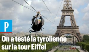 On a sauté de la tour Eiffel en tyrolienne