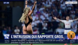 Le joli coup de pub de la jeune femme en maillot de bain qui a perturbé la finale de la Ligue des Champions