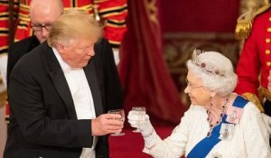 Après la "fantastique" reine Elizabeth, Trump rencontre Theresa May