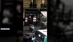 Les images spectaculaires du braquage d'une bijouterie parisienne