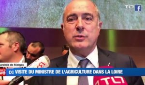 A la Une : Visite du ministre de l'agriculture dans la Loire / Grève du service des urgences du CHU de Saint-Etienne
