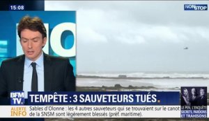 "C'est un drame de la mer, un de plus" : Stéphane Buchou (député LaREM de Vendée) se rend avec François de Rugy aux Sables-d'Olonne