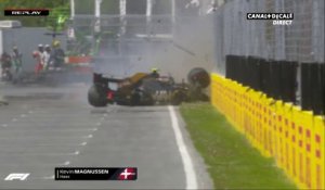 Grand Prix du Canada - Gros crash de Magnussen lors des qualifications