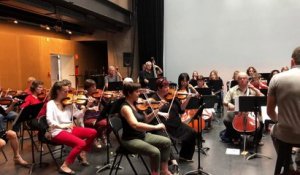 Répétition de l'orchestre symphonique et du choeur d'enfants pour les 1350 ans de Saint-Dié-des-Vosges