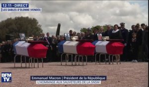 "À l'instant où ils montèrent, ces sept hommes savaient", Emmanuel Macron rend hommage aux sauveteurs du canot Jack Morisseau