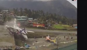 Un avion vient percuter un hélicoptère en décollant au Népal !