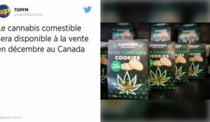 Canada. Le cannabis comestible disponible à la vente en décembre