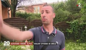 De violents épisodes de grêle en Auvergne-Rhône-Alpes
