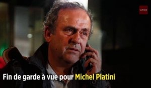 Fin de garde à vue pour Michel Platini