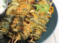 Recette de brochettes de spirales de courgettes - 750g