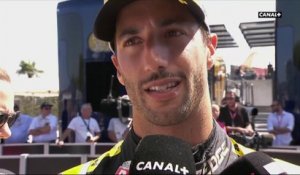 La réaction de Daniel Ricciardo après les qualifications