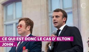 PHOTOS. Elton John a reçu la Légion d'honneur des mains d'Emma...