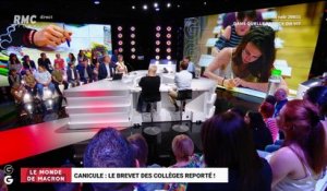 Le monde de Macron: Canicule, le Brevet des collèges reporté ! - 25/06