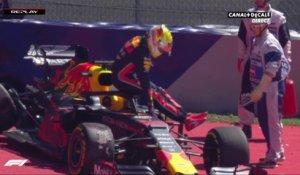 Grand Prix d'Autriche - Crash pour Max Verstappen lors des essais libres 2