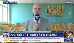 Jean-Michel Blanquer annonce que "225 écoles sont fermées en France" ce jeudi
