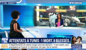 Attentats à Tunis: un mort, huit blessés