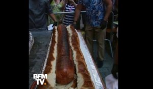 Le record du plus gros hot-dog au monde a été battu à New York