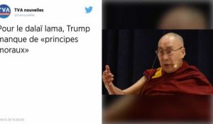 Donald Trump « manque de principes moraux », estime le dalai lama
