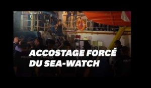 La commandante du Sea-Watch arrêtée par la police sous les applaudissements