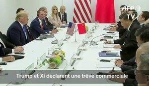Au G20 d'Osaka, Trump et Xi décrètent une trêve commerciale