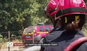Incendies dans le Gard : les pompiers sur plusieurs fronts