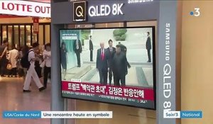 Donald Trump a mis un pied symbolique en Corée du Nord