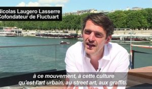 Avec "Fluctuart", le street art s'amarre sur la Seine