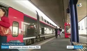 Orages : des passagers bloqués dans le TGV Paris-Grenoble
