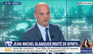 Bac: Jean-Michel Blanquer assure qu'en cas de copie manquante, la note retenue sera celle du contrôle continu