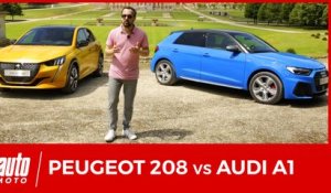 Nouvelle Peugeot 208 face à l'Audi A1 : 1er DUEL