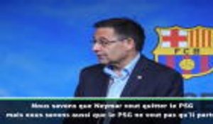 Barça - Bartomeu: "Nous savons que Neymar veut quitter le PSG"