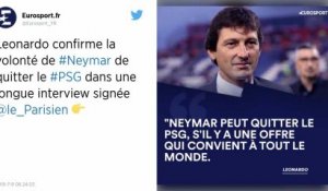 PSG : Leonardo : « Neymar peut quitter le club »