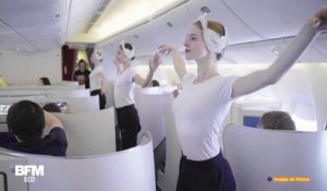 Ces 10 danseuses de l'Opéra de Paris ont offert un spectacle poétique à bord d'un vol Air France
