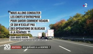 Taxe sur le gazole : les routiers prêts à bloquer les routes