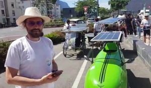 Après Genève et Annemasse, direction Chamonix pour les vélos solaires venus tout droit d’une autre planète