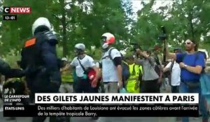 Gilets Jaunes : Les images des incidents à la mi-journée à Paris avec les forces de l’ordre qui sont intervenues à plusieurs reprises le 13 juillet