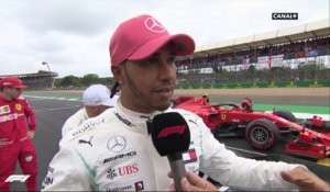 La réaction de Lewis Hamilton après les qualifications