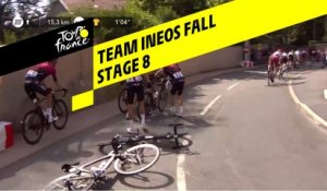 Chute du Team Ineos / Team Ineos Fall - Étape 8 / Stage 8 - Tour de France 2019