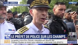 Champs-Elysées: le préfet de police de Paris assure que "l'ordre a été rétabli"