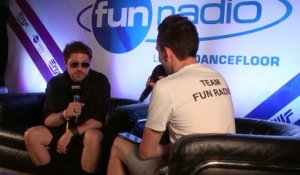 Mosimann en interview dans le studio de Fun Radio à l'EMF 2019