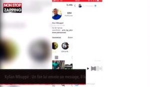 Kylian Mbappé : Un fan lui envoie un message, il lui répond aussitôt (vidéo)